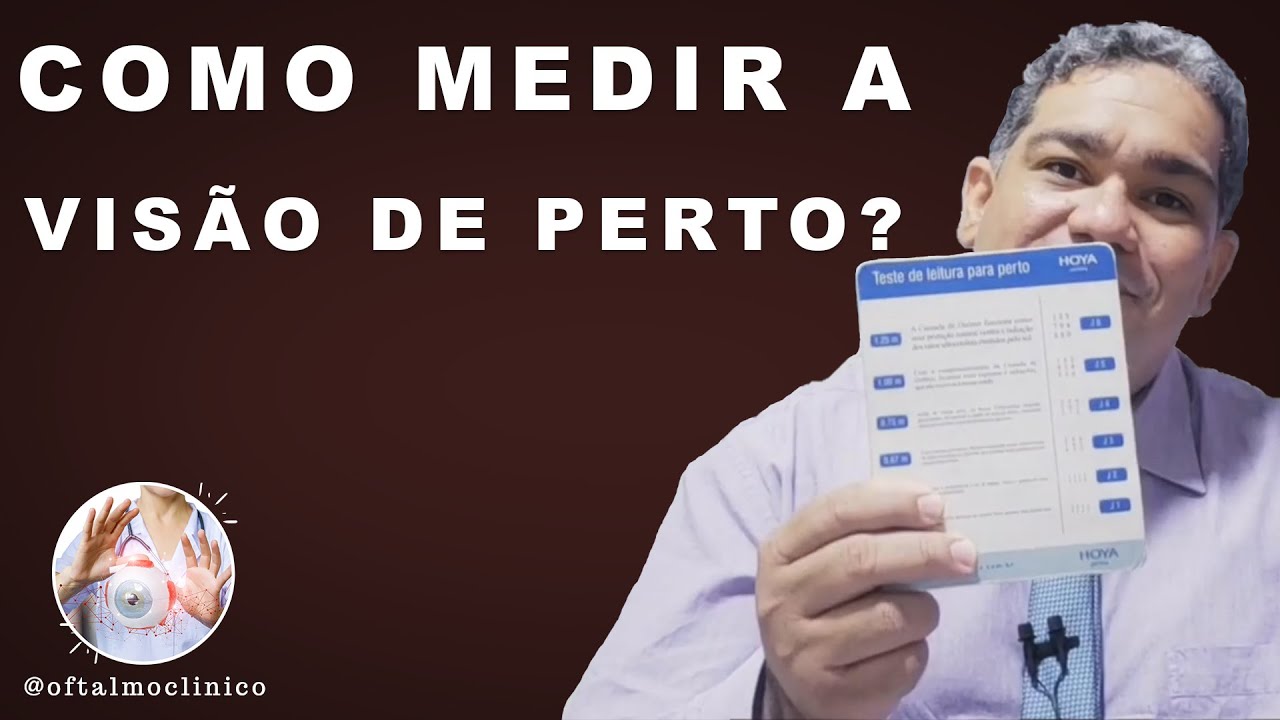 É assim que o Clínico pode medir a acuidade visual para perto