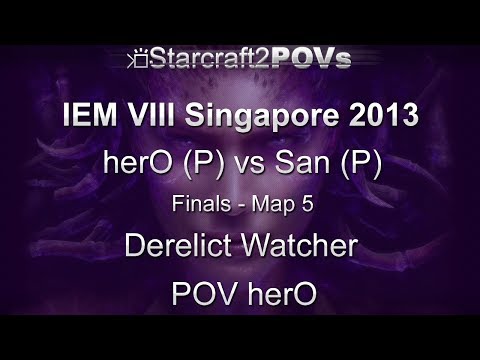 SC2 HotS - IEM VIII Singapore 2013 - herO vs San - Final - Map 5 - Derelict Watcher - herO