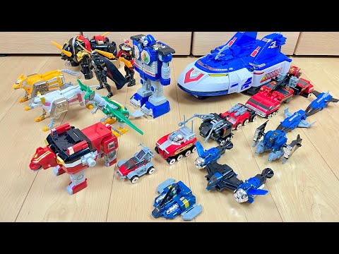 【Power Rangers Lost Galaxy All megazord】星獣戦隊ギンガマンの全DXロボで遊んでみた