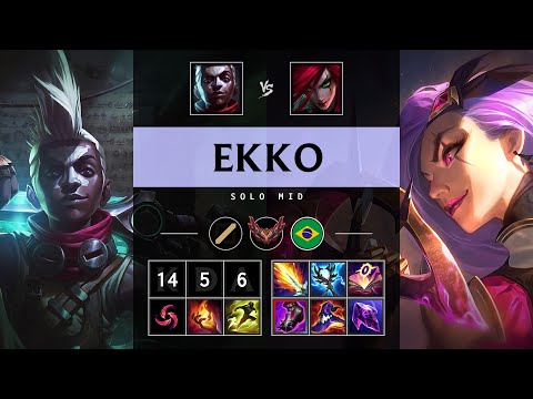 Ekko Mid vs Katarina - BR Grandmaster Patch 25.15