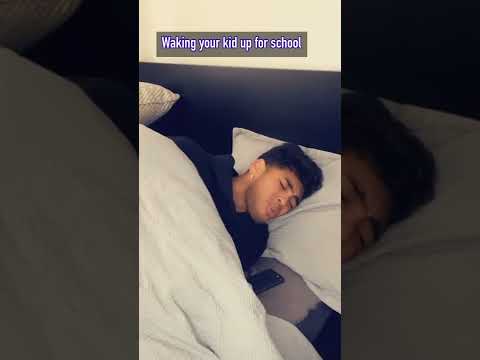 Mom vs Dad waking you up😂 #viral #shorts