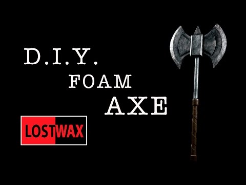 How To Make A Foam Battle Axe. DIY Costume Prop. Great For Halloween!