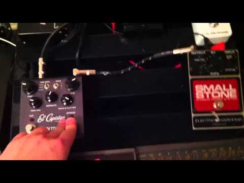 Korg Poly-800, DOD Delay, Strymon El Capistan, EHX Small Stone