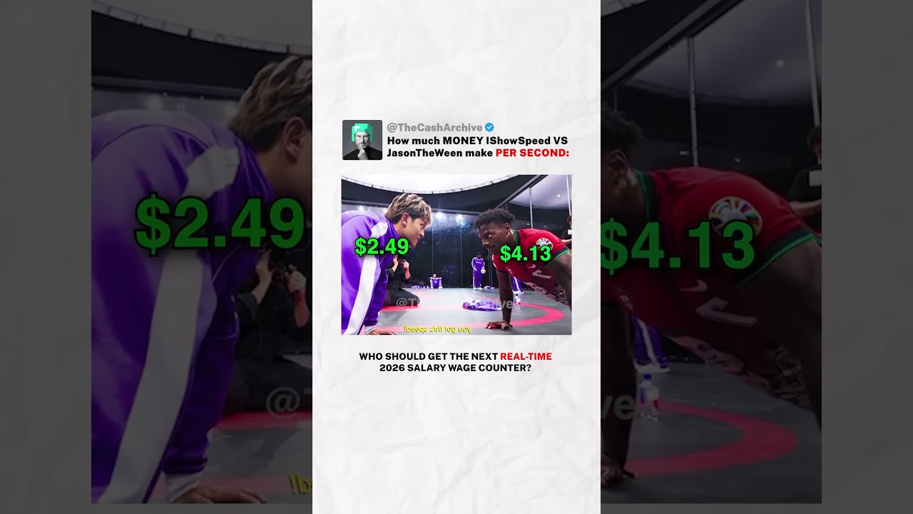 IShowSpeed's is RICHER than streamer JasonTheWeen 😭 #money