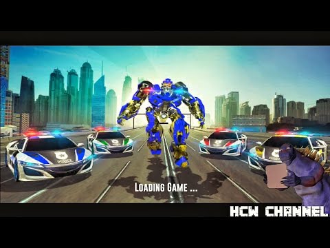 US NYPD POLICE CAR REAL ROBOT TRANSFORM SIMULATOR Gameplay