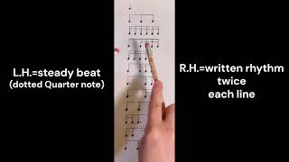Tap along in 6/8 🎶 Rhythm warm-up No.6