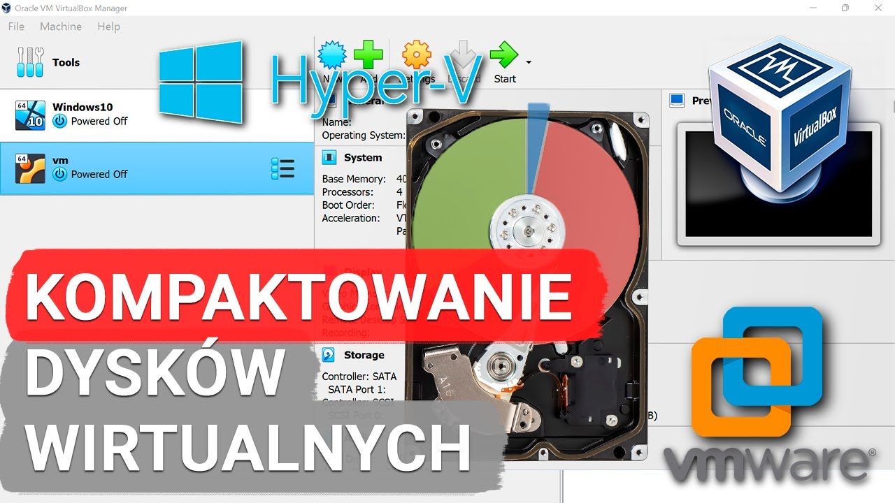 Jak odzyskać dane z kompresji dysku wirtualnego VMware, Hyper-V, VirtualBox
