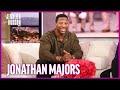 Jonathan Majors Feeds Jennifer Hudson and Shares How He Stays in Great Shape