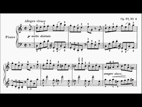 ABRSM Piano 2025-2026 Grade 8 A12 Moszkowski Scherzino Op.77 No.2 Sheet Music