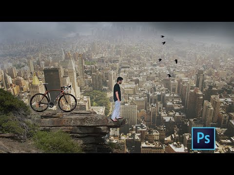 Going to jump manipulation !! City view Manipulation !! Photoshop CC