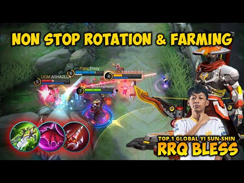 92.3% Winrate Smooth Control Mode ON, Nonstop Rotation | Top 1 Globa Yi Sun-Shin by RRQ Bless ~ MLBB