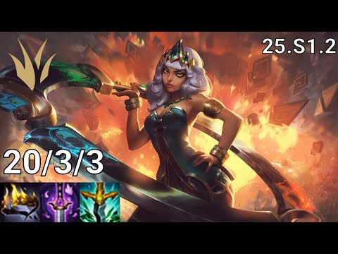 Qiyana Jungle vs Warwick - EUW diamond | Patch 25.S1.2