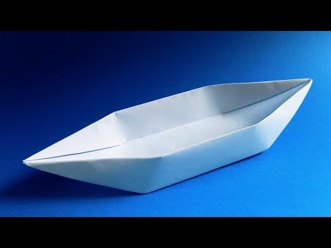 How to make a paper boat that floats. Origami boat
