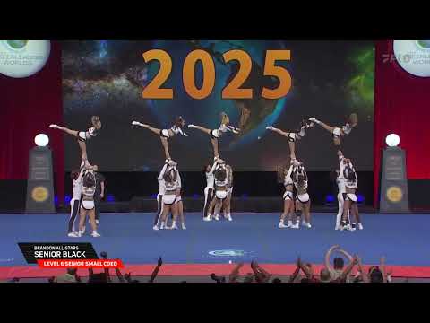 Brandon All Stars Senior Black 2025 L6 Senior Small Coed Finals 2025 The Cheerleading Worlds