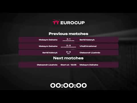 13:15 Serhii Kalenyk - Oleksandr Liushnia 07.07.2023 TT Euro.Cup Ukraine Professional. TABLE 4