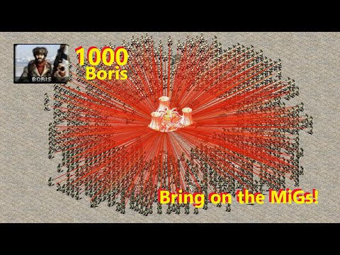 Bring on the MiGs!  - 1000 Boris  = Red Alert 2