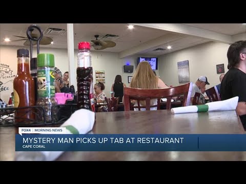 Mystery man paying people's tabs at a Cape Coral restaurant