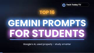 Google Gemini For Students - Guided Learning, Gems & Deep Research | L
