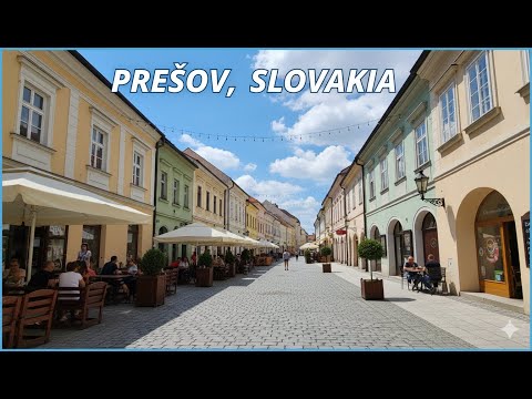 Walking in Prešov Slovakia 🇸🇰  Floriánova to Main Street