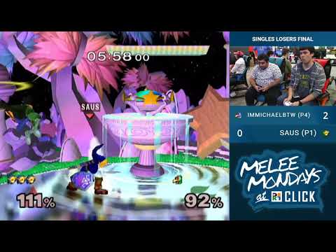 Immichaelbtw vs SAUS — Singles Losers Final — Melee Mondays at Click #60