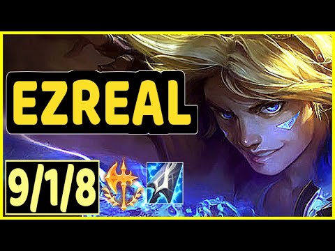 EZREAL VS APHELIOS - 9/1/8 KDA ADC GAMEPLAY GRANDMASTER I