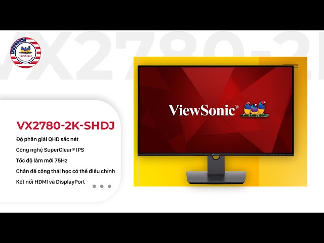 Màn hình ViewSonic VX2780-2K-SHDJ (QHD, 27 inch, IPS, 75Hz)