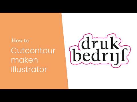 Cutcontour maken Illustrator