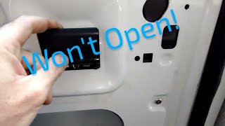 2011 Ford E250 Door Stuck Closed.  How To Fix