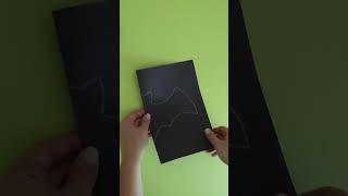 How to Cut a Perfect Bat Shape 🦇 #shorts #bats #halloween