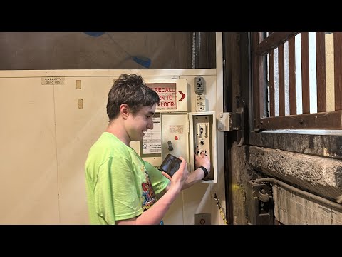 Vintage! 1925 OTIS Manually-Controlled Freight Elevator in Tampa, FL, USA