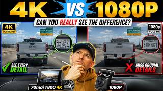 4K vs 1080p Dash Cam Test – Can You REALLY See the Difference? (70mai T800 Review)