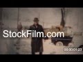 Mysterious Man In Black Trenchcoat 1950