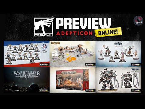 ADEPTICON WARHAMMER ONLINE PREVIEW - A Round Up - Necromunda Ash Wastes - AoS - 40k - Horus Heresy