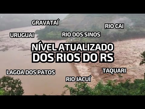 RIO GRANDE DO SUL HOJE: Confira nível dos rios do RS ATUALIZADO