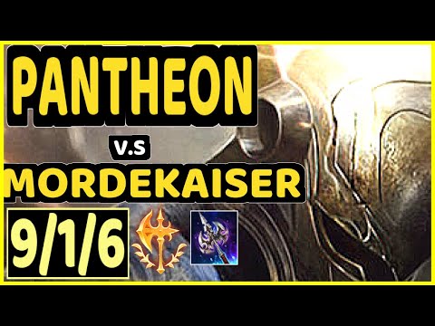 ROACH (PANTHEON) vs MORDEKAISER - 9/1/6 KDA TOP GAMEPLAY - KR Ranked GRANDMASTER