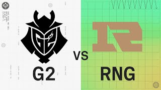 MSI 2022 - Rumble Stage D1 - G2 vs RNG