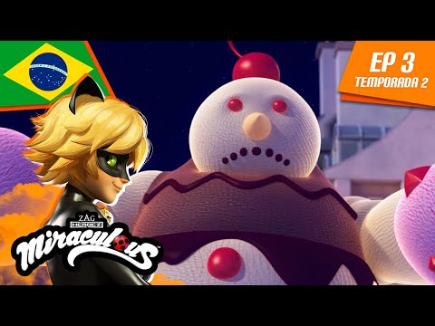 🇧🇷 MIRACULOUS | 🐞 GLACIATOR 🐾 | Episódio completo ▶️ Temporada 2 Ep 3 | Português BRASIL 🇧🇷