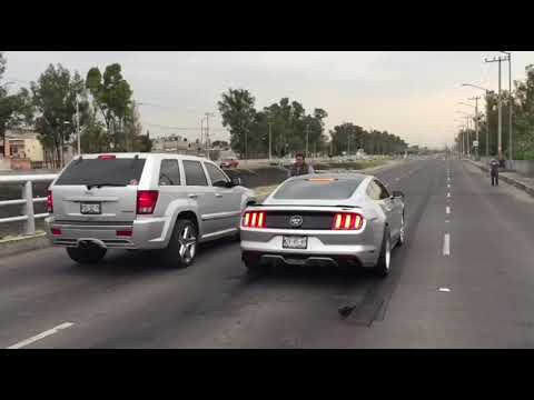Cherokee SRT8 Turbo + Nitro vs Mustang KB + nitro