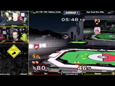 Arenan I - Dev (Fox) Vs. Thomas (Jigglypuff) - Melee Losers Quarters Final