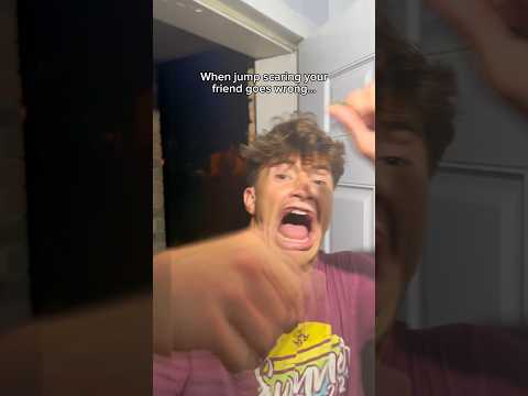When jump scaring your friend goes wrong… #theboys #shorts #viral #starwars #scare #jumpscare