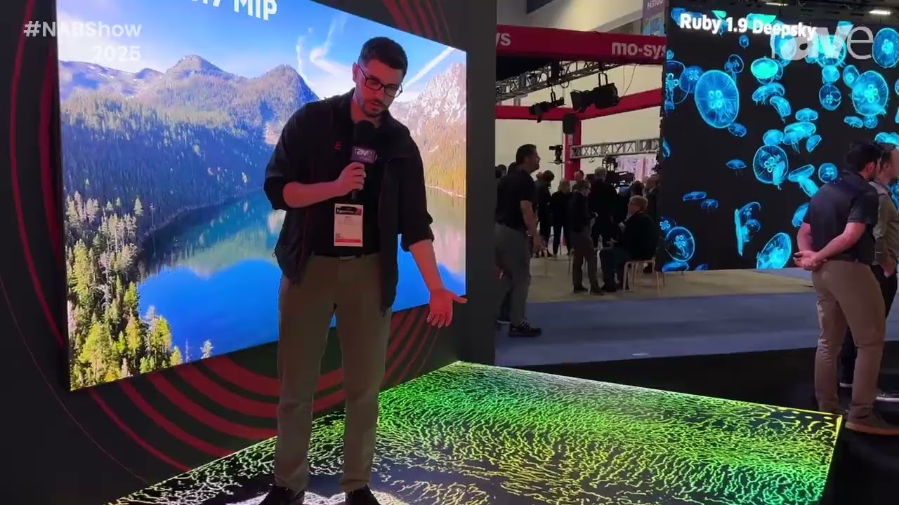 NAB Show 2025: ROE Visual Demos Black Marble Interactive LED Floor with Integrated Infrared Sensors