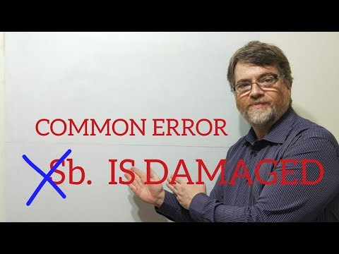 英語の家庭教師のレッスン (353) Don't say someone is damaged if they are Physically Hurt. (English Tutor Lesson (353) Don't Say Someone is Damaged If They Are Physically Hurt)