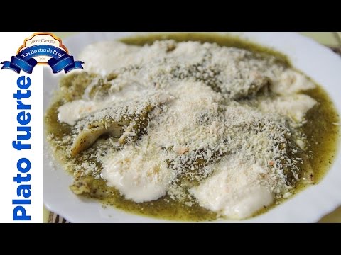 Como se preparan las enchiladas verdes con pollo π estilo Rosy // Recetas con POLLO