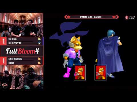 Full Bloom 4 - SFAT & PewPewU vs. Ryan Ford & Crush - Winners Semis - SSBM