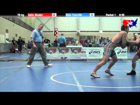 Colin Shoder vs. Nick Tourville at 2013 ASICS University Nationals - FS