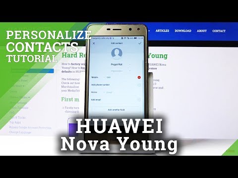 How to Personalize Contact Profile in HUAWEI Nova Young – Add Photo to Contact