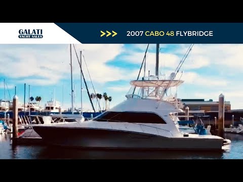 Cabo 48 Flybridge video