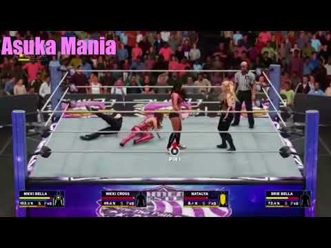 WWE 2k18 Nikki Bella vs Natalya vs Brie Bella vs Nikki cross (winners faces Becky Lynch )