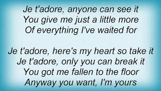 Kate Ryan - Je T&#39;adore (Credheadz Remix) Lyrics