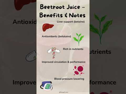 Beetroot Juice – Benefits & Notes